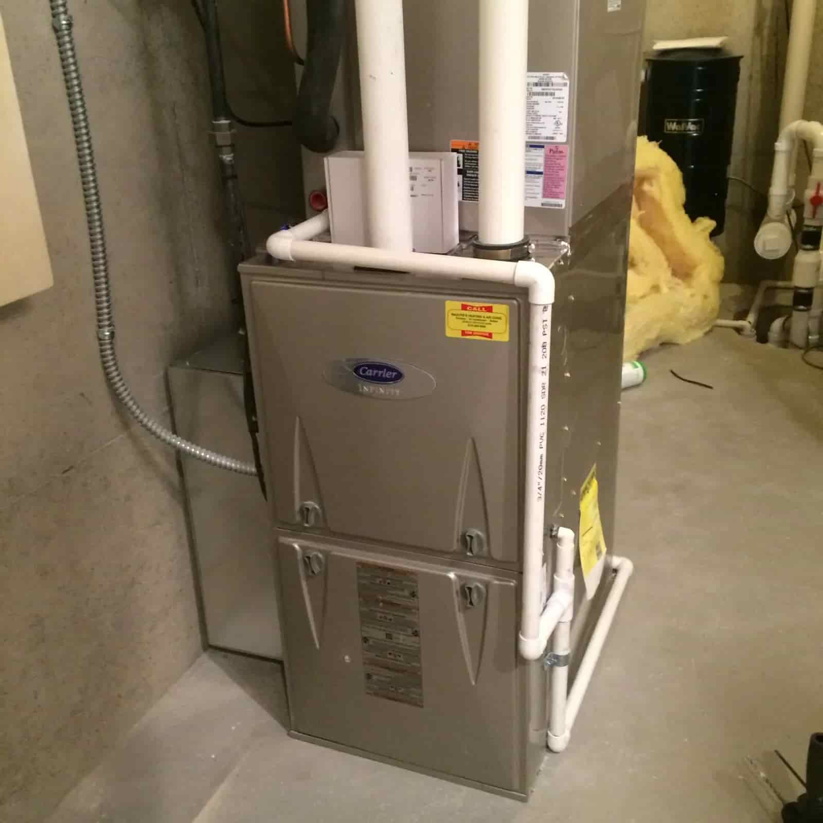 Whole-home air purification system installed by Mazure's HVAC
