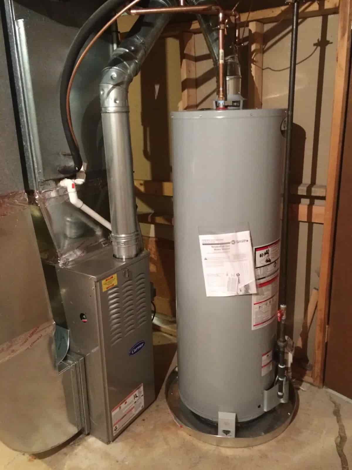 Water heater repair service by Mazure's HVAC